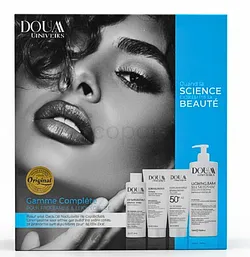 DOUAA COSMETICS DERMA GLEAM GEL NETTOYANT ECLAIRCISSANT 400ML + DERMA WIN CREME ECLAIRCISSANTE DEPIGMENTANTE 100ML + DERMA PROTECT CREME SOLAIRE ANTI-TACHES 100ML