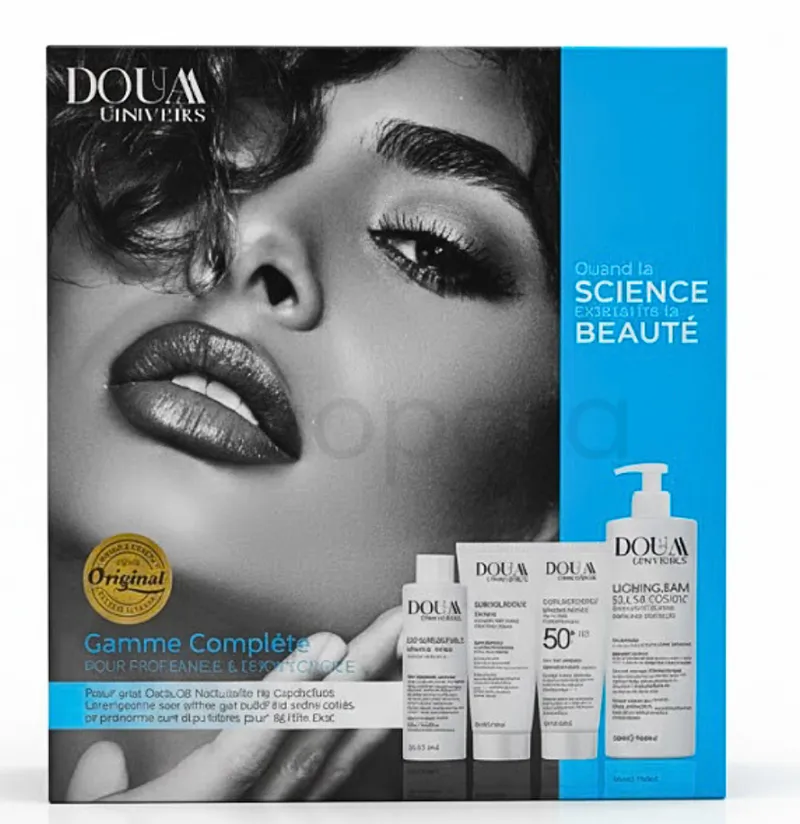 DOUAA COSMETICS DERMA GLEAM GEL NETTOYANT ECLAIRCISSANT 400ML + DERMA WIN CREME ECLAIRCISSANTE DEPIGMENTANTE 100ML + DERMA PROTECT CREME SOLAIRE ANTI-TACHES 100ML