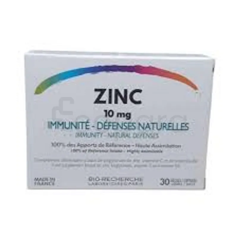 BIO-RECHERCHE ZINC 10MG BOITE DE 30 GELULES