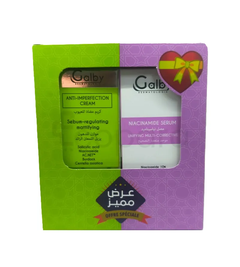GALBY PACK SERUM NIACINAMIDE 30ML + CREME ANTI-IMPERFECTIONS 50ML