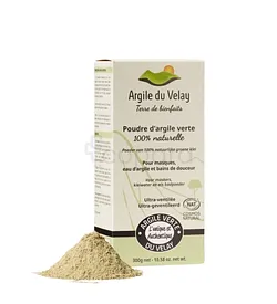 ARGILE DU VELAY POUDRE D'ARGILE VERTE NATURELLE 300G