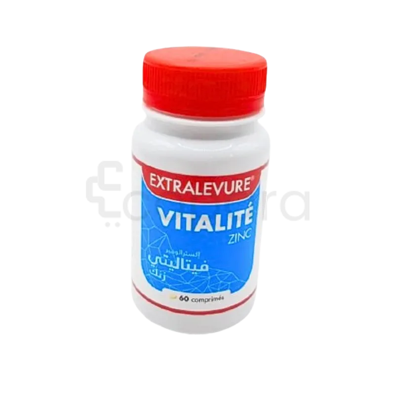 EXTRALEVURE VITALITE ZINC BOITE DE 60 COMPRIMES