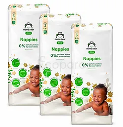 MAMA BEAR COUCHES ECOLOGIQUES BEBE TAILLE 3 BOITE DE 52