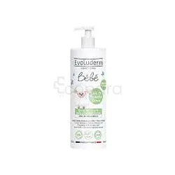 EVOLUDERM BEBE LAIT DE TOILETTE DOUX VISAGE CORPS EXTRAIT DE COTON HUILE D'AMANDE DOUCE DES LA NAISSANCE 500ML