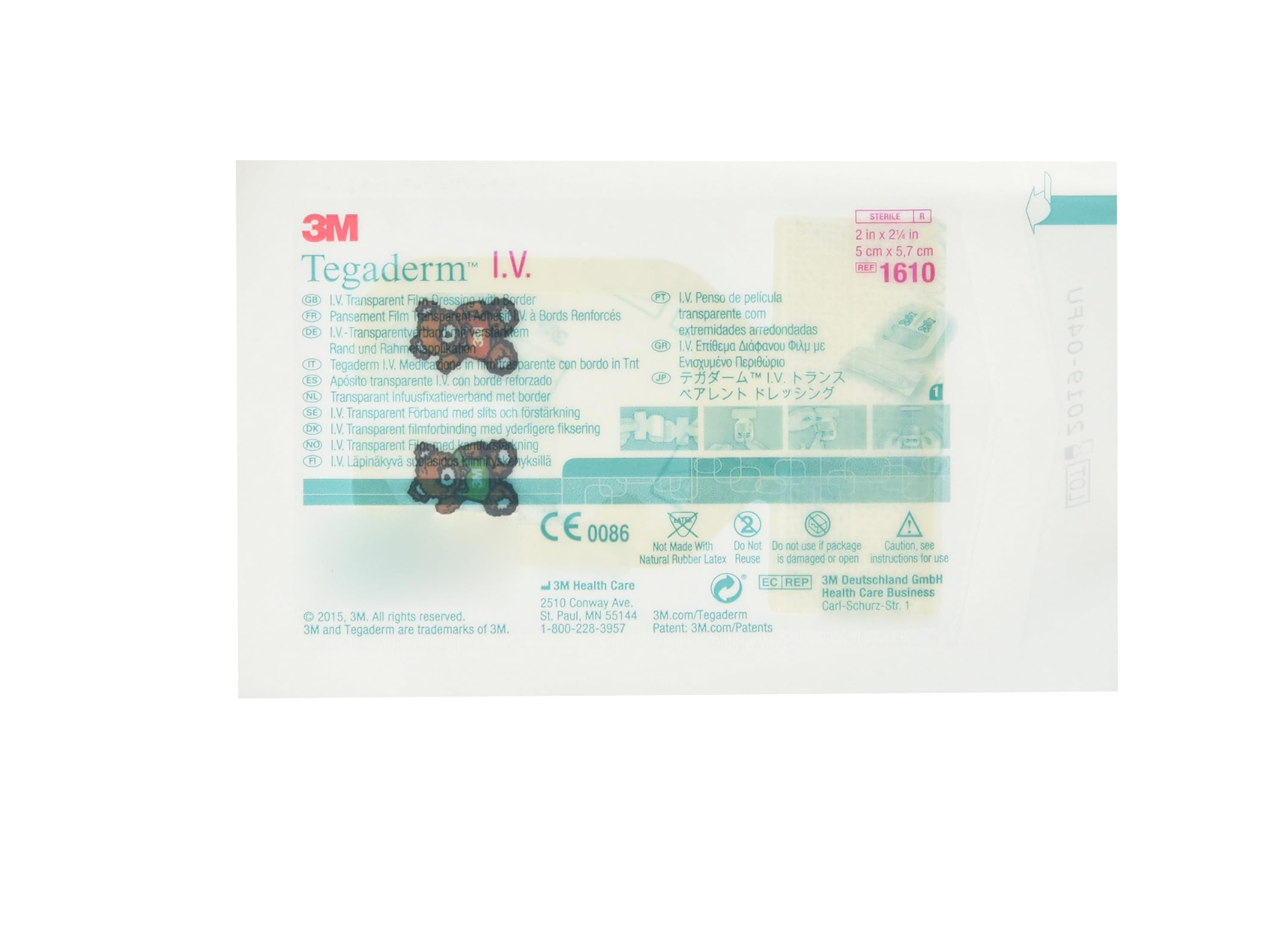 3M TEGADERM 5CM*5.7CM REFERENCE 1610