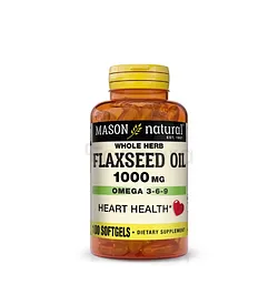 MASON NATURAL FLAXSEED OIL 1000MG OMEGA 3-6-9 BOITE DE 100 CAPSULES