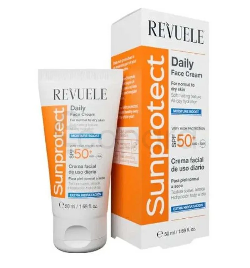 REVUELE DAILY FACE CREAM SPF50 CREMA FACIAL DE USO DIARIO OIL CONTROL 50ML