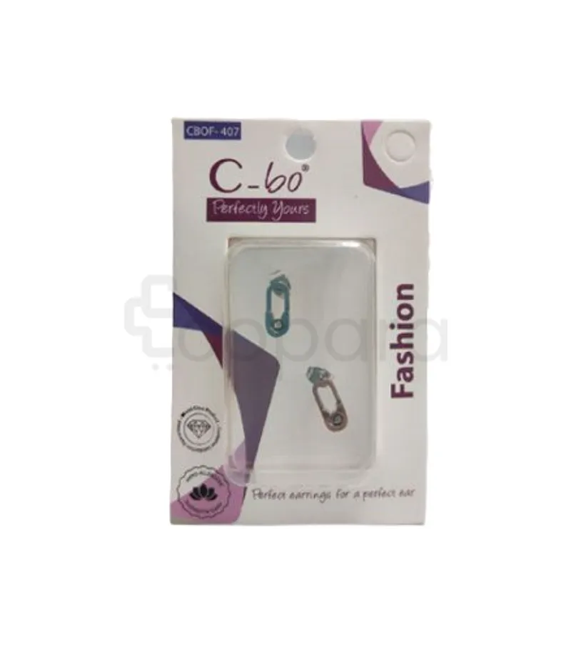 C-BO BOUCLES D'OREILLES STERILES FASHION ARGENTE DIAMANTS REFERENCE CBOF-407