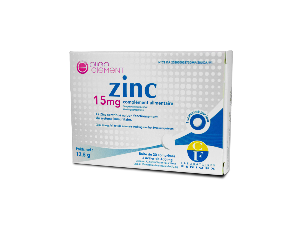 FENIOUX OLIGO ELEMENT ZINC 15MG BOITE DE 30 COMPRIMES