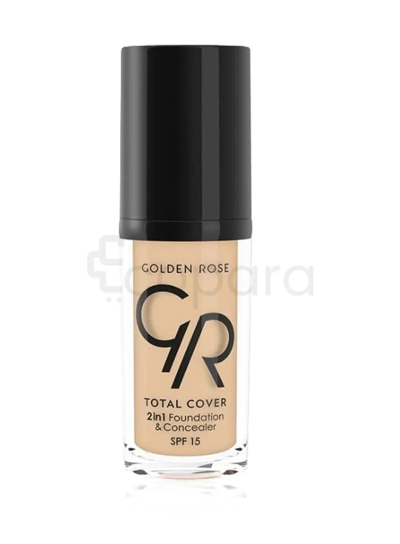GOLDEN ROSE FOND DE TEINT ET CORRECTEUR TOTAL COVER 2 IN 1 GR N01 REFERENCE GRFC01