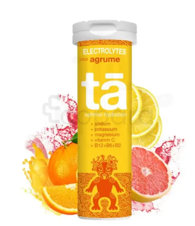 TA ELECTROLYTES AGRUME BOITE DE 12 COMPRIMES EFFERVESCENTS