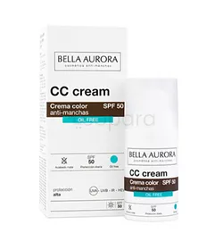 BELLA AURORA CC CREME ANTI-TACHES OIL FREE SPF50+ 50ML