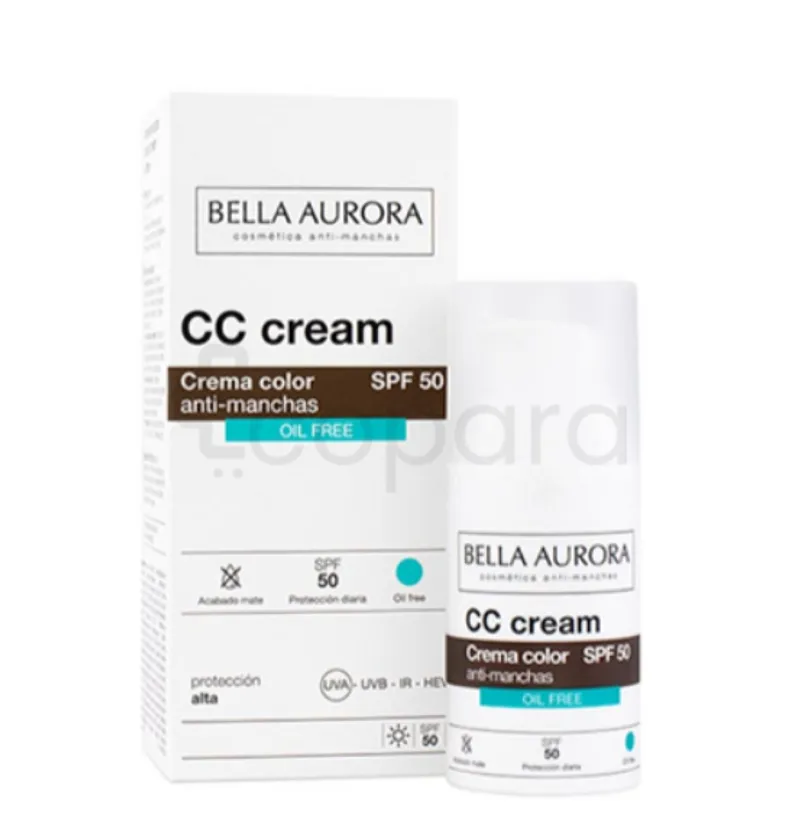 BELLA AURORA CC CREME ANTI-TACHES OIL FREE SPF50+ 50ML