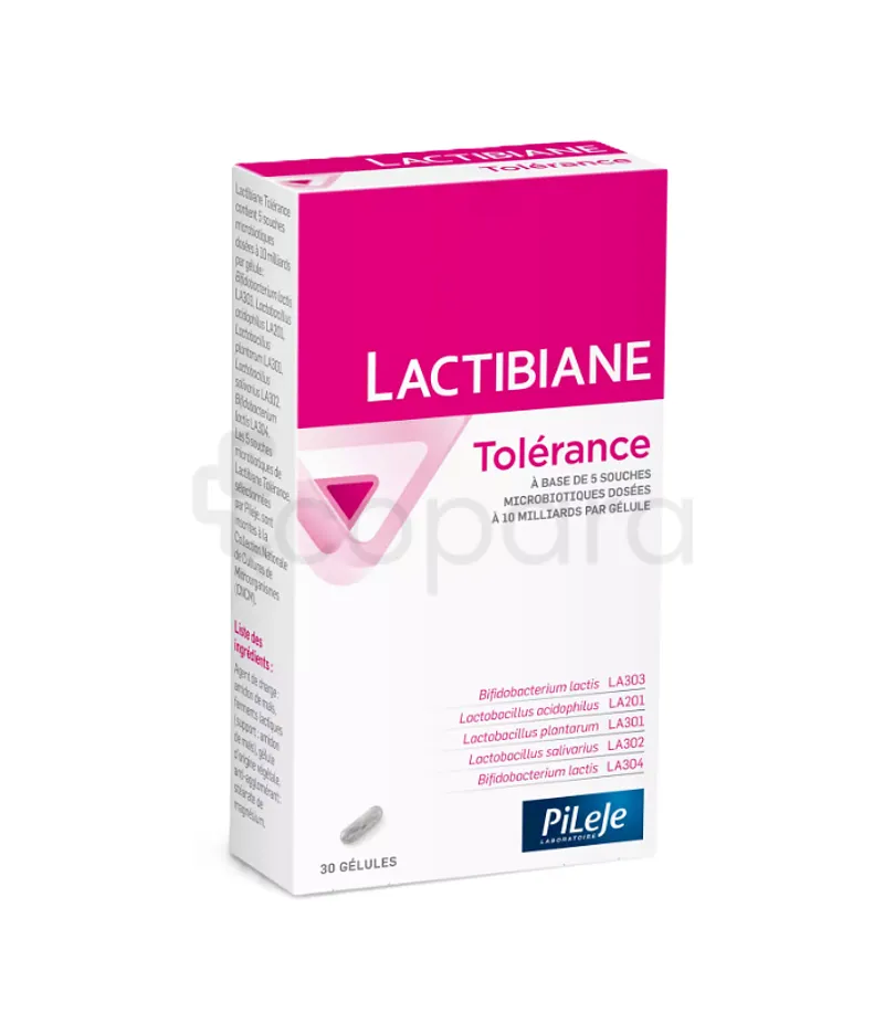 PILEJE LACTIBIANE TOLERANCE BOITE DE 30 GELULES
