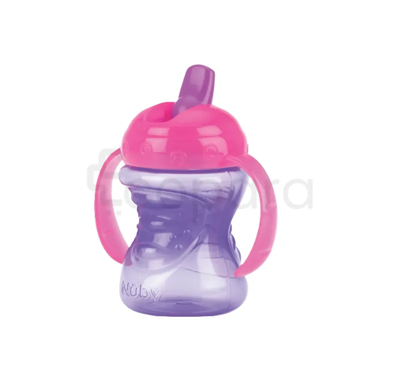 NUBY GOBELET EN PP À ANSES ET BEC RIGIDE ET FERMETURE À CLIK COUVERCLE 240ML +6MOIS REFERENCE 24-ID10302