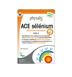 PHYSALIS ACE SELENIUM BOITE DE 45 COMPRIMES