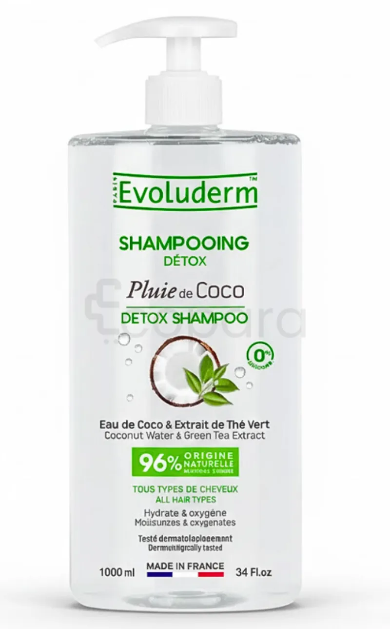 EVOLUDERM SHAMPOOING PLUIE DE COCO 1L