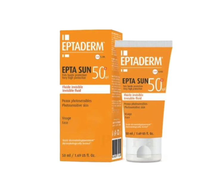EPTADERM EPTA SUN SPF50+ ECRAN FLUIDE INVISIBLE 50ML