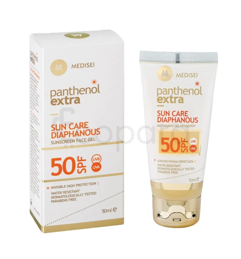 PANTHENOL EXTRA SUNCARE DIAPHANOUS FACE GEL SPF50 50ML