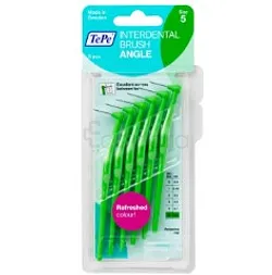 TEPE INTERDENTAL ANGLE VERT 0.8MM TAILLE 5 BOITE DE 6