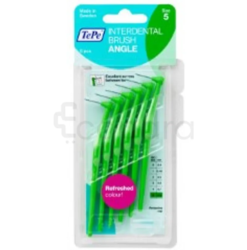 TEPE INTERDENTAL ANGLE VERT 0.8MM TAILLE 5 BOITE DE 6