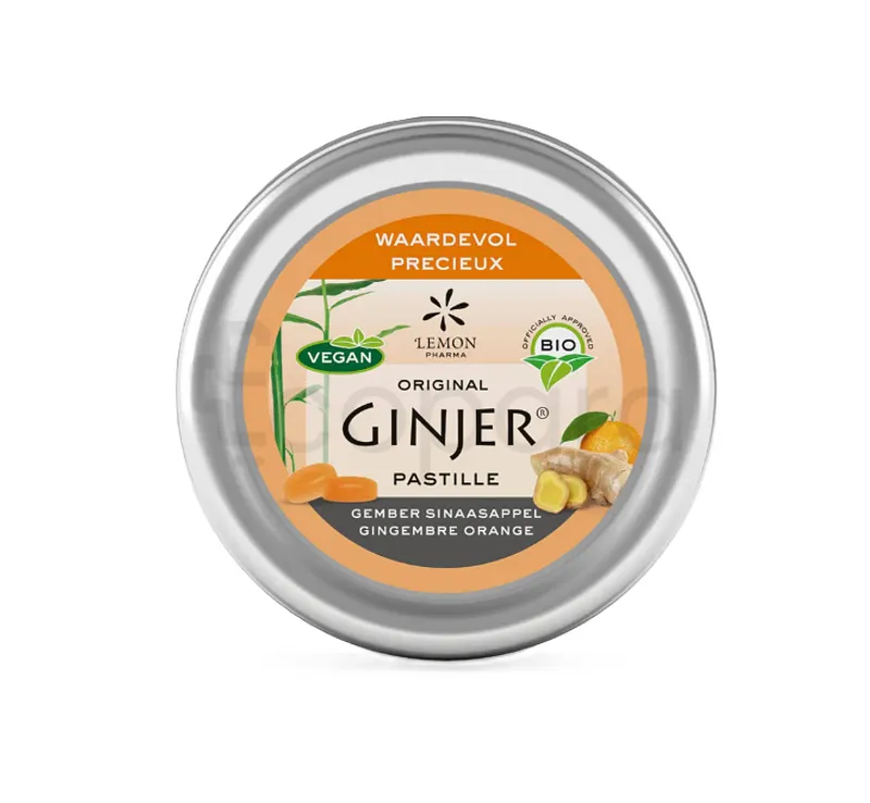 LEMON GINJER PASTILLE GINGEMBRE ET ORANGE 40G