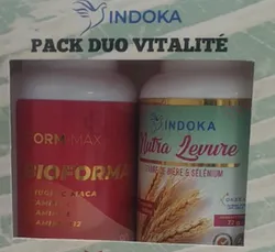 INDOKA PACK DUO VITALITE BIOFORMA BOITE DE 90 CAPSULES + NUTRA LEVURE BOITE DE 120 COMPRIMES