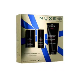 NUXE COFFRET MEN GEL MULTI-FONCTION HYDRATANT 50ML + DEODORANT PROTECTION 24H 50ML + GEL DOUCHE MULTI-USAGES 200ML