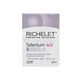RICHELET SELENIUM ACE ESSENTIEL 30+ BOITE DE 90