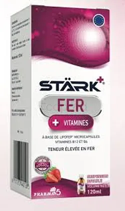 STARK+ FER VITAMINE SIROP GOUT FRAISE 120ML