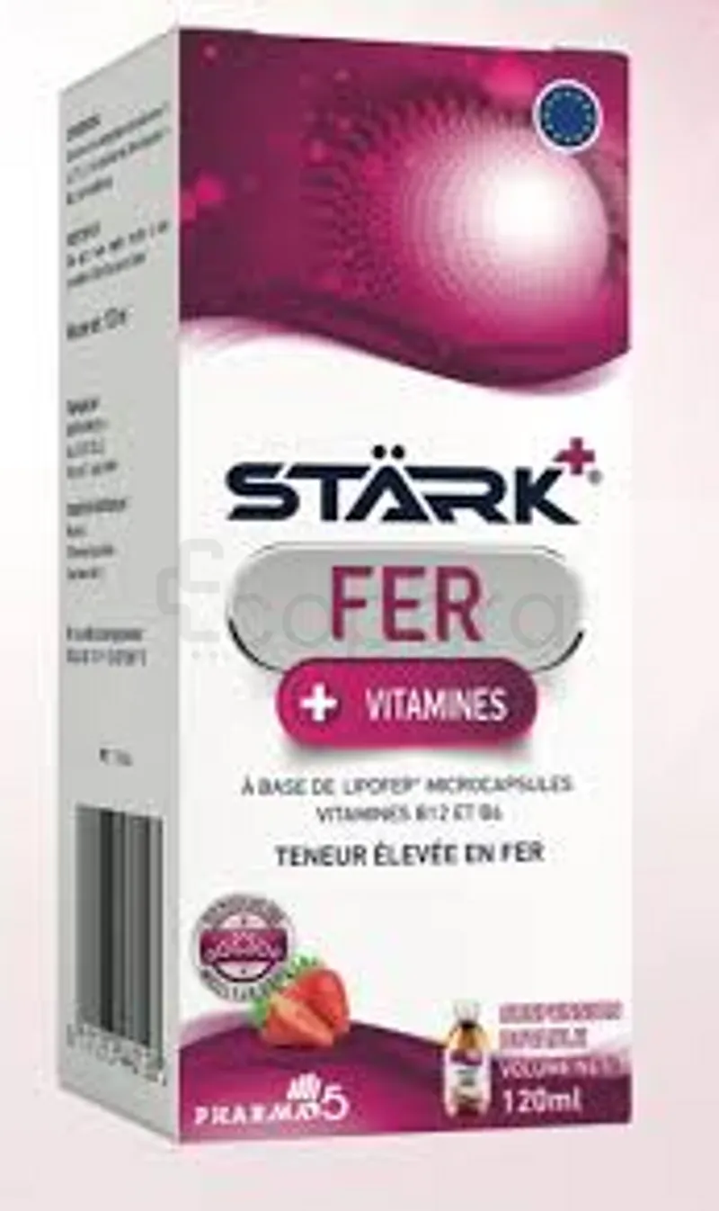 STARK+ FER VITAMINE SIROP GOUT FRAISE 120ML