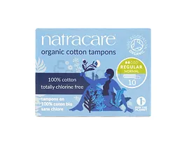 NATRACARE ORGANIC TAMPONS REGULAR 1*10 PIECES