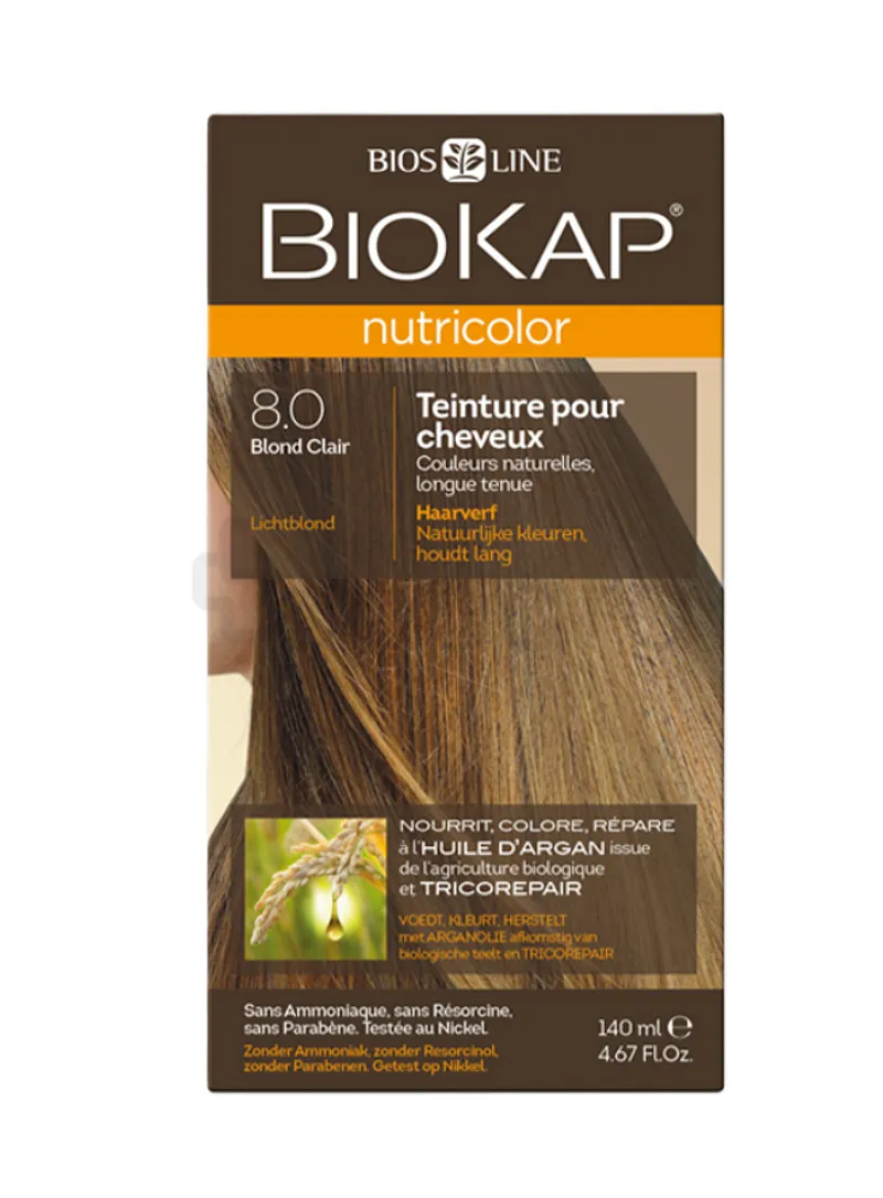 BIOKAP NUTRICOLOR BLOND CLAIR NUMERO 8.0