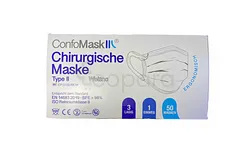 CONFOMASK MEDICAL CHIRURGICAL MASK BLANC BOITE DE 50