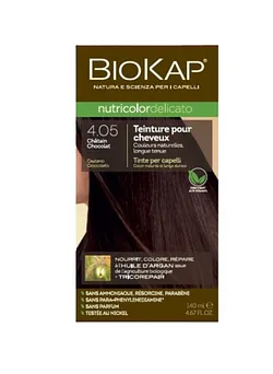 BIOKAP NUTRICOLOR DELICATO NUMERO 4.05 CHATAIN CHOCOLAT