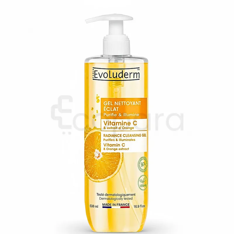 EVOLUDERM GEL NETTOYANT VITAMINE C 500ML