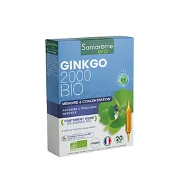SANTAROME NATURE GINKGO BILOBA BIO BOITE DE 20 AMPOULES