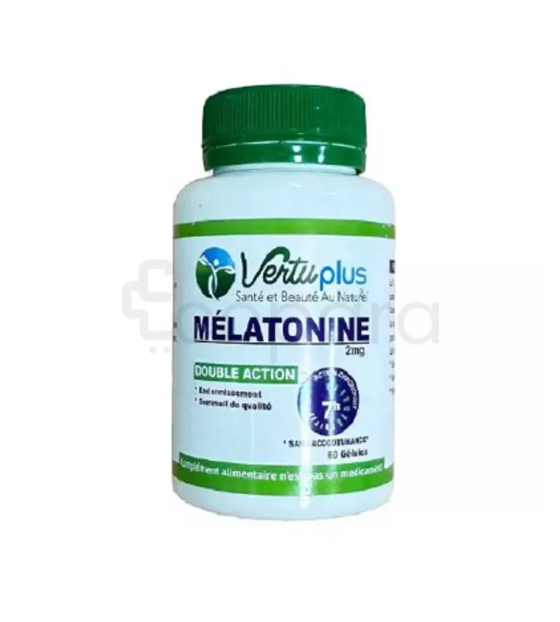 VERTUPLUS MELATONINE 2MG BOITE DE 60 GELULES