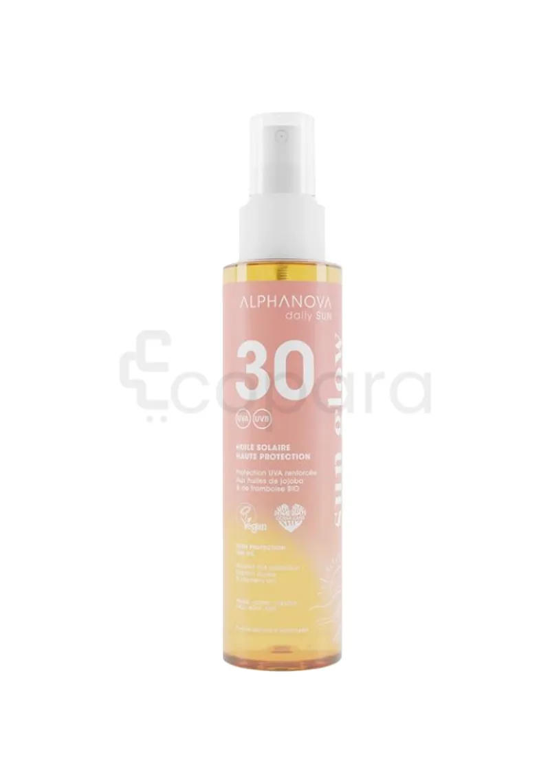 ALPHANOVA SUN GLOW DAILY SUN HUILE SOLAIRE SPF30 125ML
