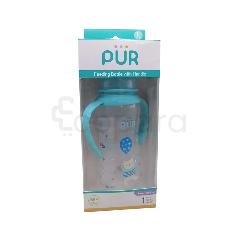 PUR BIBERON PLASTIQUE + BRAS ROSE