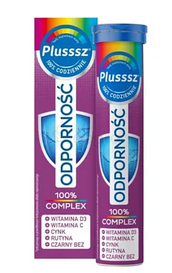 PLUSSSZ IMMUNITE VITAMINE D3+VITAMINE C+ZINC+RUTIN+SUREAU BOITE DE 20 COMPRIMES EFFERVESCENT