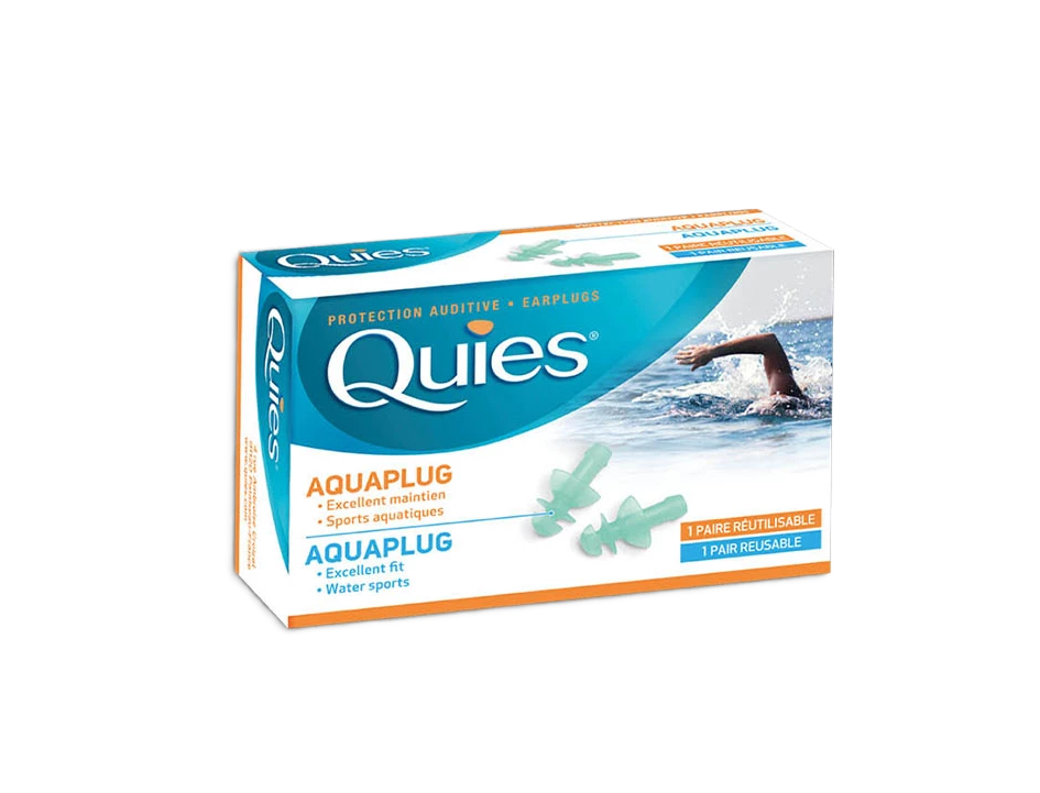 QUIES AQUAPLUG PROTECTION AUDITIVE BOITE DE 1 PAIRE