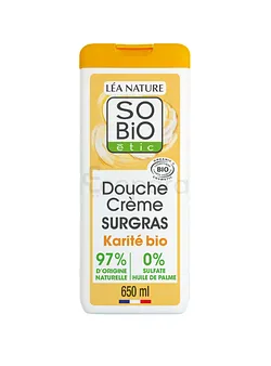 SO'BIO ETIC DOUCHE CREME SURGRAS A L HUILE DE KARITE 650ML