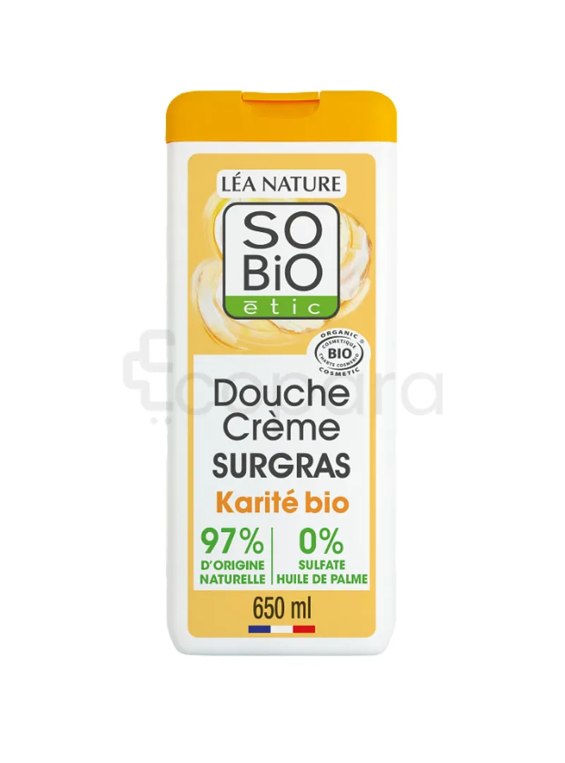 SO'BIO ETIC DOUCHE CREME SURGRAS A L HUILE DE KARITE 650ML