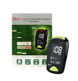DIABCONTROL PACK LECTEUR D'AUTO SURVEILLANCE GLYCEMIQUE REFERENCE TD-4279 + BANDELETTES BOITE DE 50