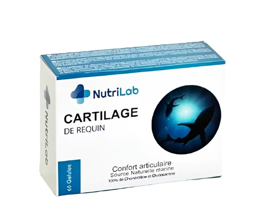 NUTRILAB CARTILAGE DE REQUIN BOITE DE 60 GELULES
