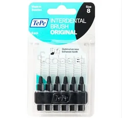 TEPE INTERDENTAL ORIGINAL NOIR 1.5MM TAILLE 8 BOITE DE 6