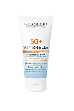 SUNBRELLA CREME SPF50+ PEAU SENSIBLE A TENDANCE COUPEROSIQUE 50ML