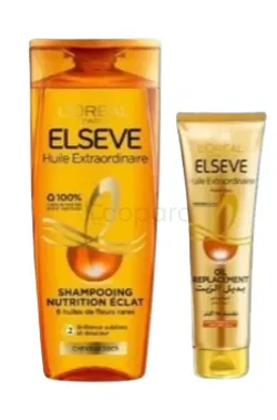 L'OREAL PACK PARIS SHAMPOOING NUTRITION ECLAT 400ML + OIL REPLACEMENT