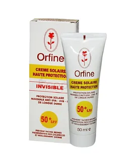 ORFINE CREME SOLAIRE HAUTE PROTECTION INVISIBLE SPF50+